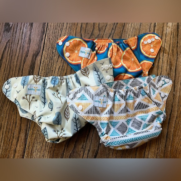baby Goal Other - ‘Baby Goal’ Cloth Reusable Diapers Adjustable Set of 3